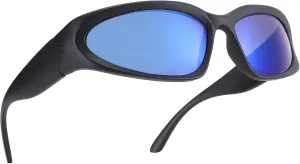 SCVGVER Wrap Around Fashion Sunglasses Oval Dark Vintage Sunglasses for Men Women Fishing Sports Shades UV400 Eyeglasses
