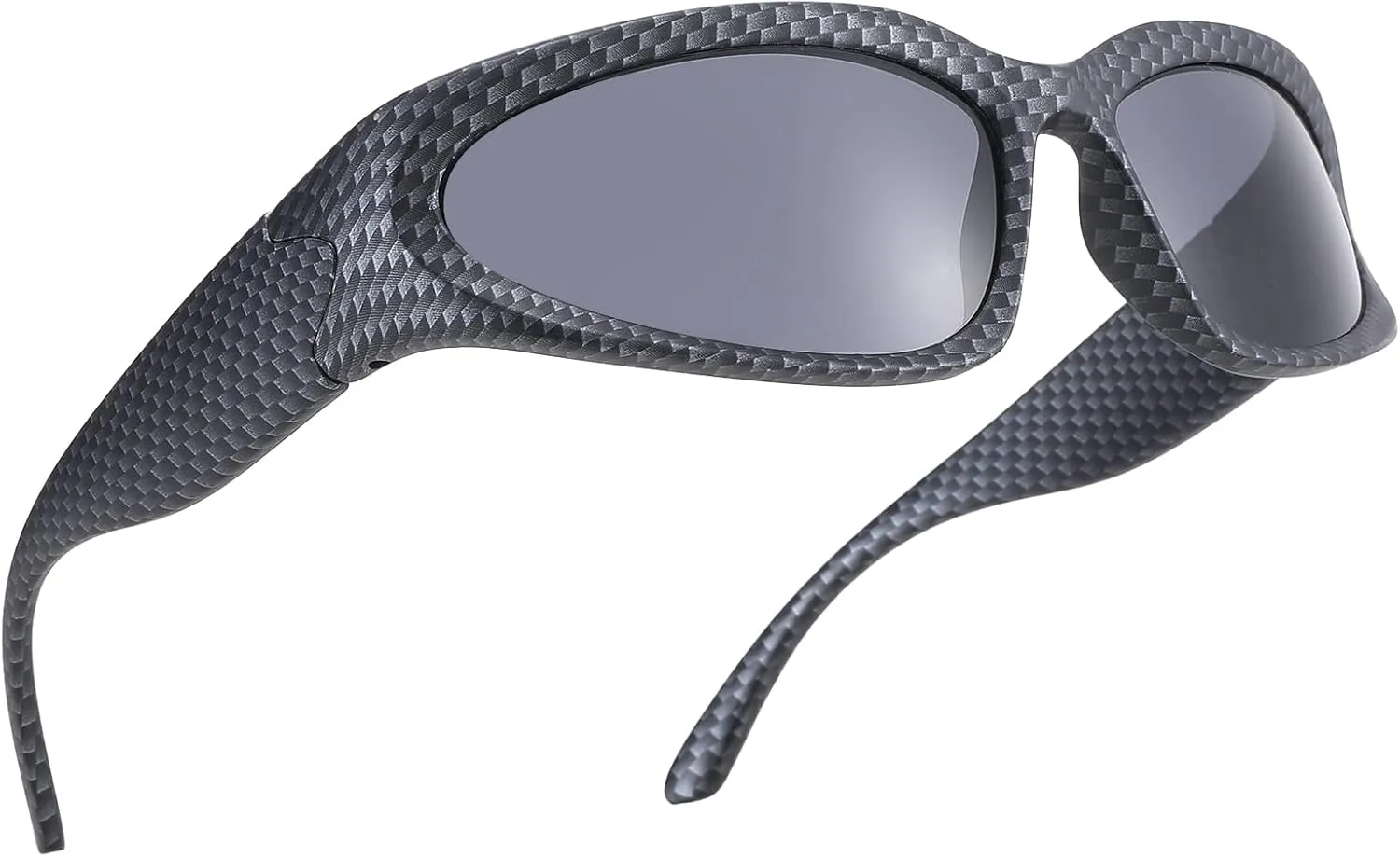 SCVGVER Wrap Around Fashion Sunglasses Oval Dark Vintage Sunglasses for Men Women Fishing Sports Shades UV400 Eyeglasses
