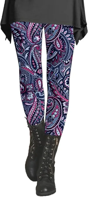 Seamless Leggings for Women Tummy Control Cow Print Leggings Running Pants Women with Phone Pocket