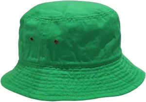 Short Brim Visor Cotton Bucket Sun Hat Kelly Large/X-Large