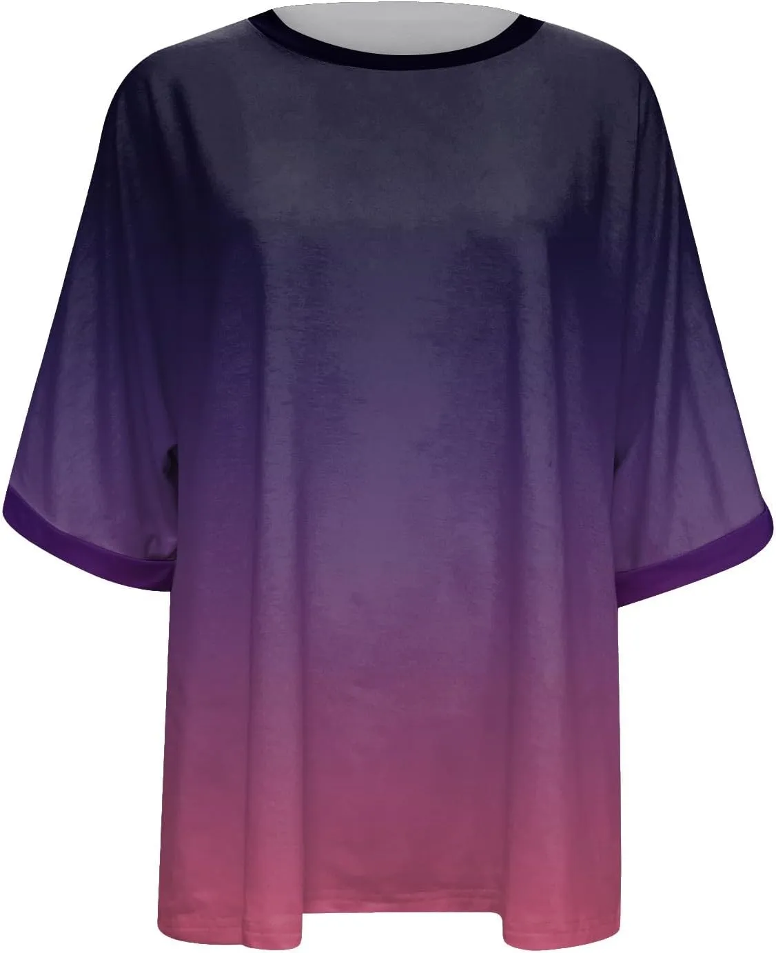 Short Sleeve Shirts for Women Womens Tops Trendy Casual Crewneck Loose Oversized Tees Plus Size Workout Clothes