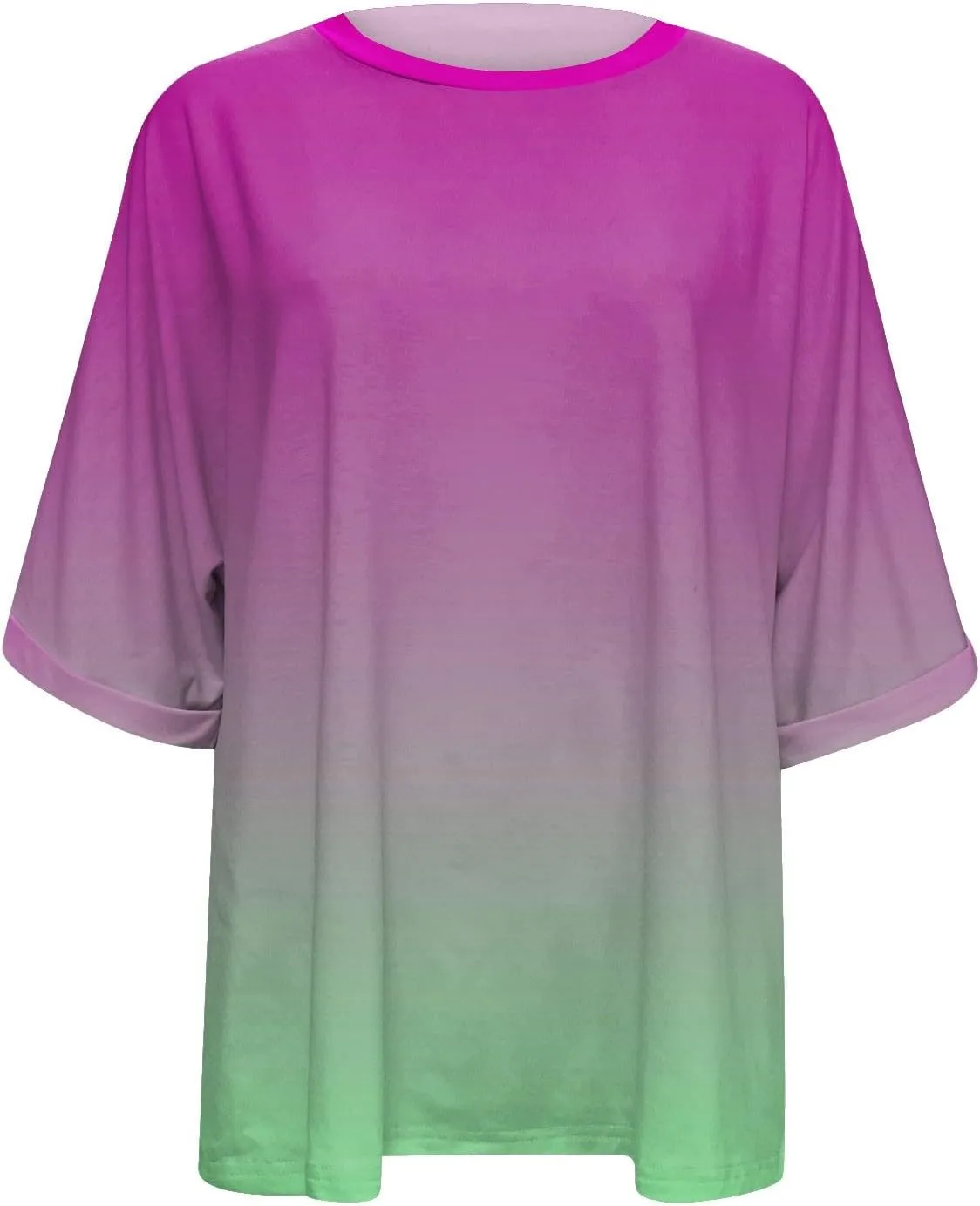Short Sleeve Shirts for Women Womens Tops Trendy Casual Crewneck Loose Oversized Tees Plus Size Workout Clothes