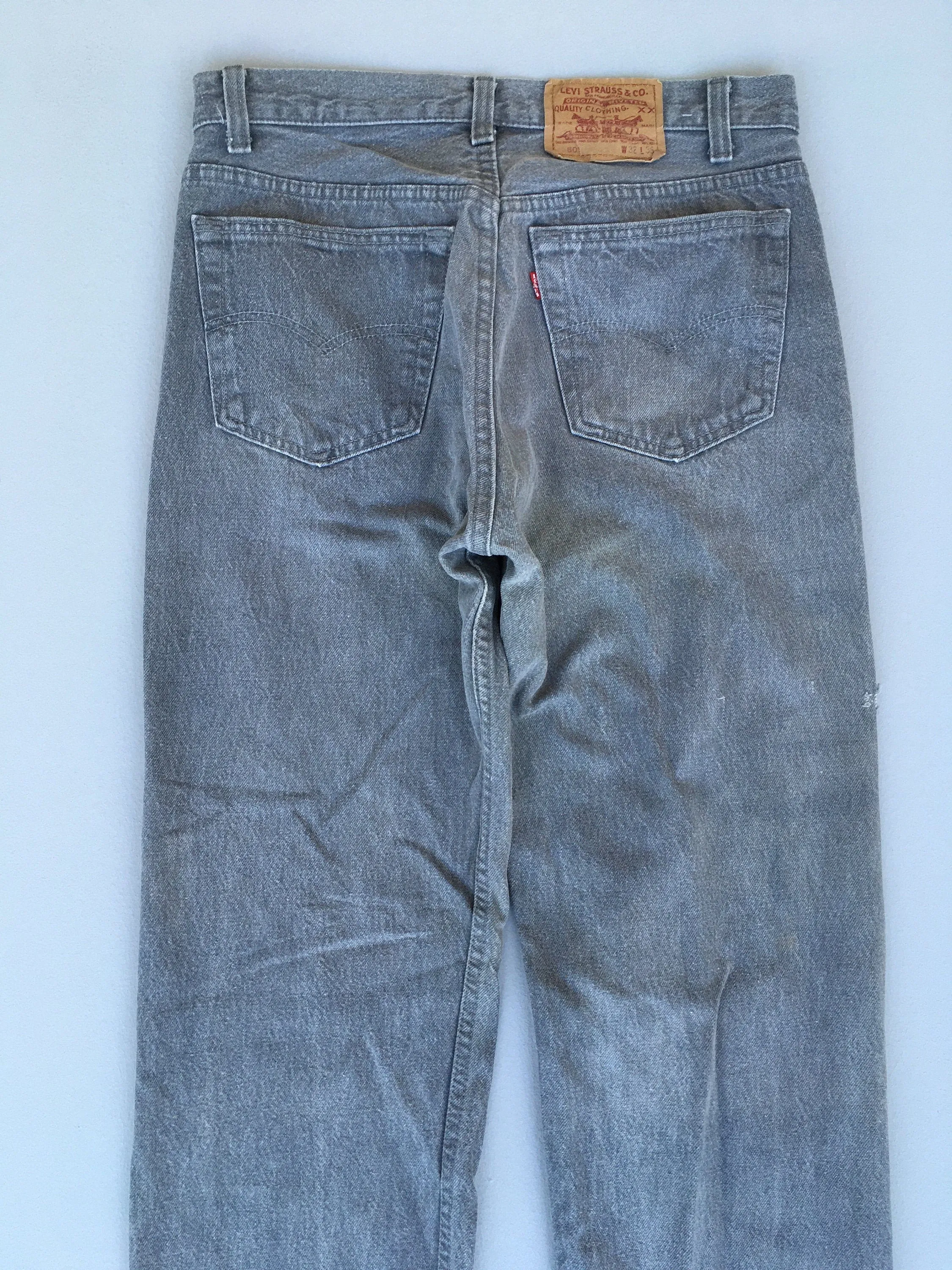 Size 30X35.5 Levis 501 Jeans High Waisted