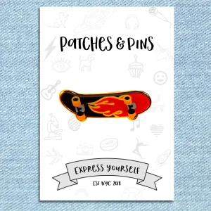 Skateboard Enamel Pin