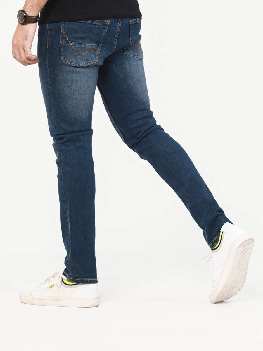 Slim Fit Dirt Blue Light Wash Jeans - FMBP22-046
