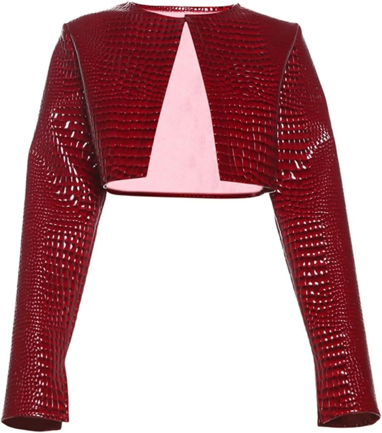 Snake Skin Jacket Faux Leather Cropped Jacket Y2K Bomber Jackets Motorcycle Coat Grunge Streetwear Coats