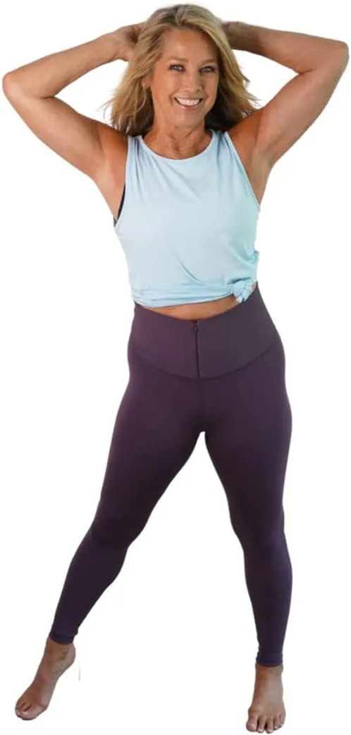 Snow Society Women's High Waist Leopard Yoga Leggings Dual Pockets Soft Tummy Control Workout Running Pants by Denise Austin