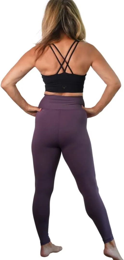 Snow Society Women's High Waist Leopard Yoga Leggings Dual Pockets Soft Tummy Control Workout Running Pants by Denise Austin