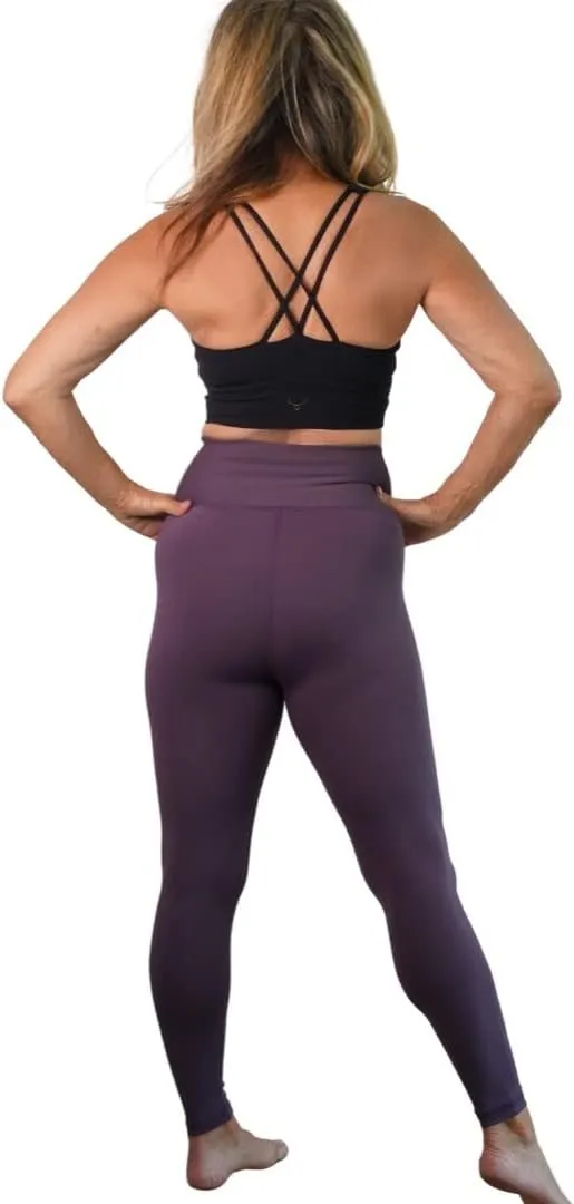 Snow Society Women's High Waist Leopard Yoga Leggings Dual Pockets Soft Tummy Control Workout Running Pants by Denise Austin