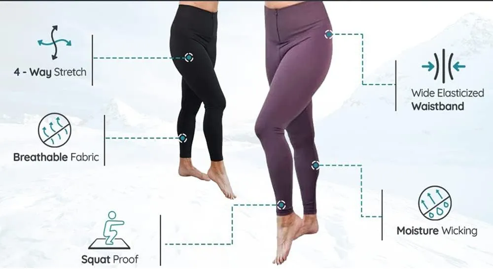 Snow Society Women's High Waist Leopard Yoga Leggings Dual Pockets Soft Tummy Control Workout Running Pants by Denise Austin