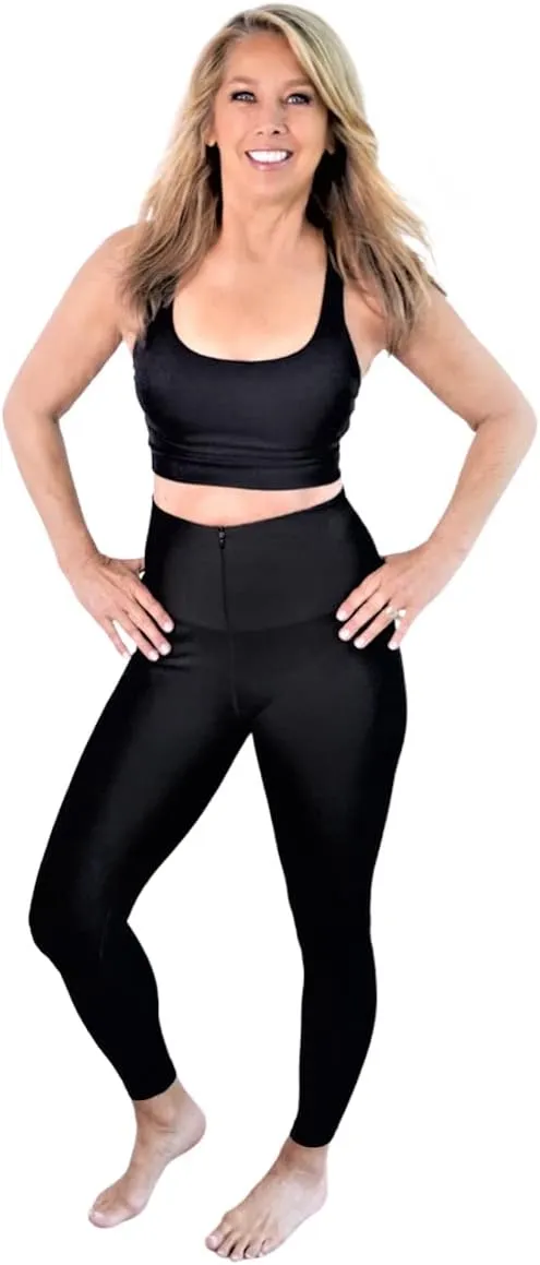 Snow Society Women's High Waist Leopard Yoga Leggings Dual Pockets Soft Tummy Control Workout Running Pants by Denise Austin