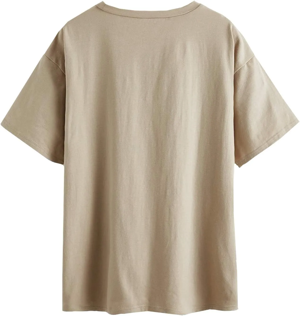 SOLY HUX Women's Graphic Oversized Tees Letter Print Summer Tops Vintage Half Sleeve Loose Casual T Shirts