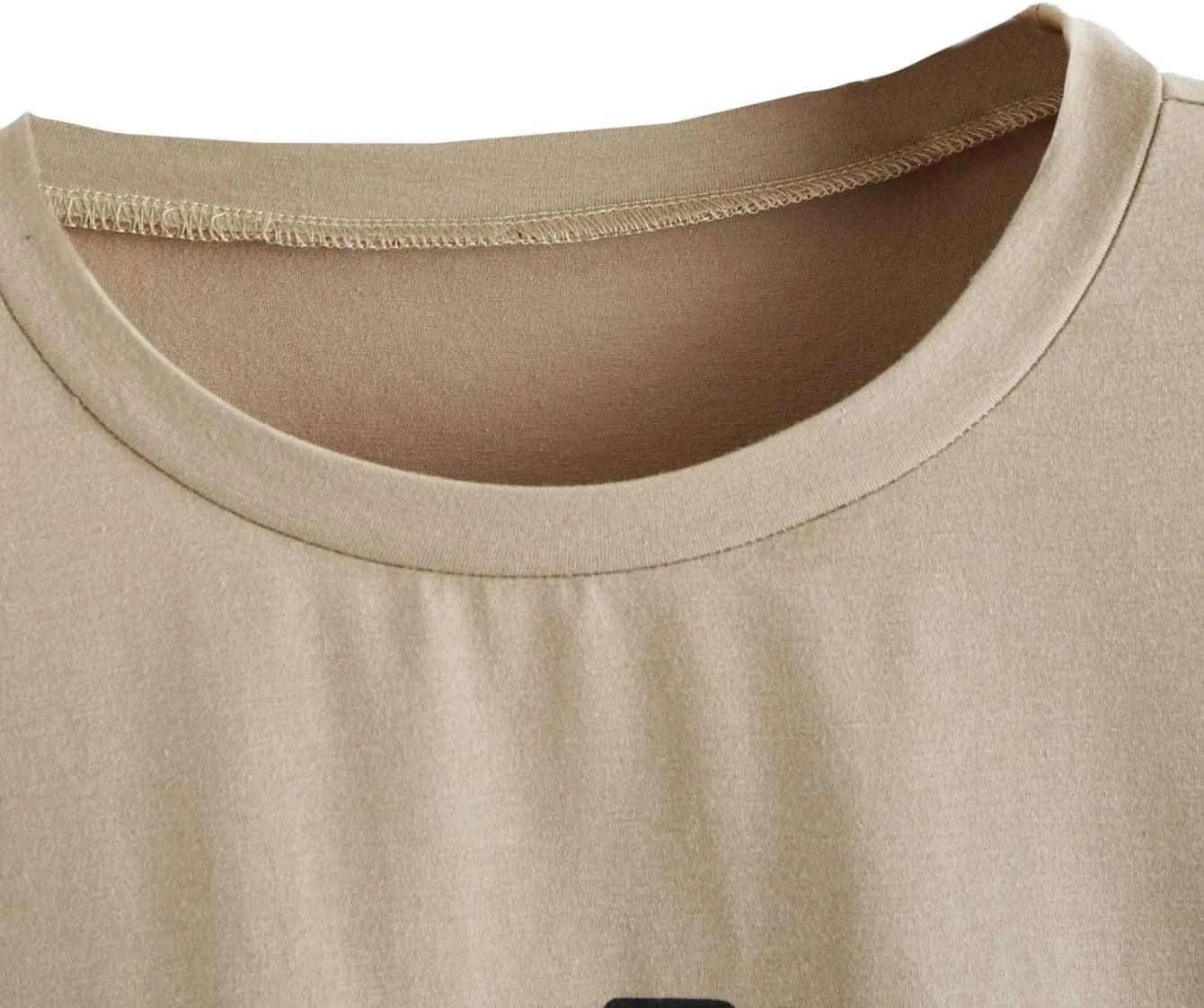 SOLY HUX Women's Graphic Oversized Tees Letter Print Summer Tops Vintage Half Sleeve Loose Casual T Shirts