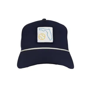 Sportiqe Navy Blue Florida Baseball Adjustable Cap