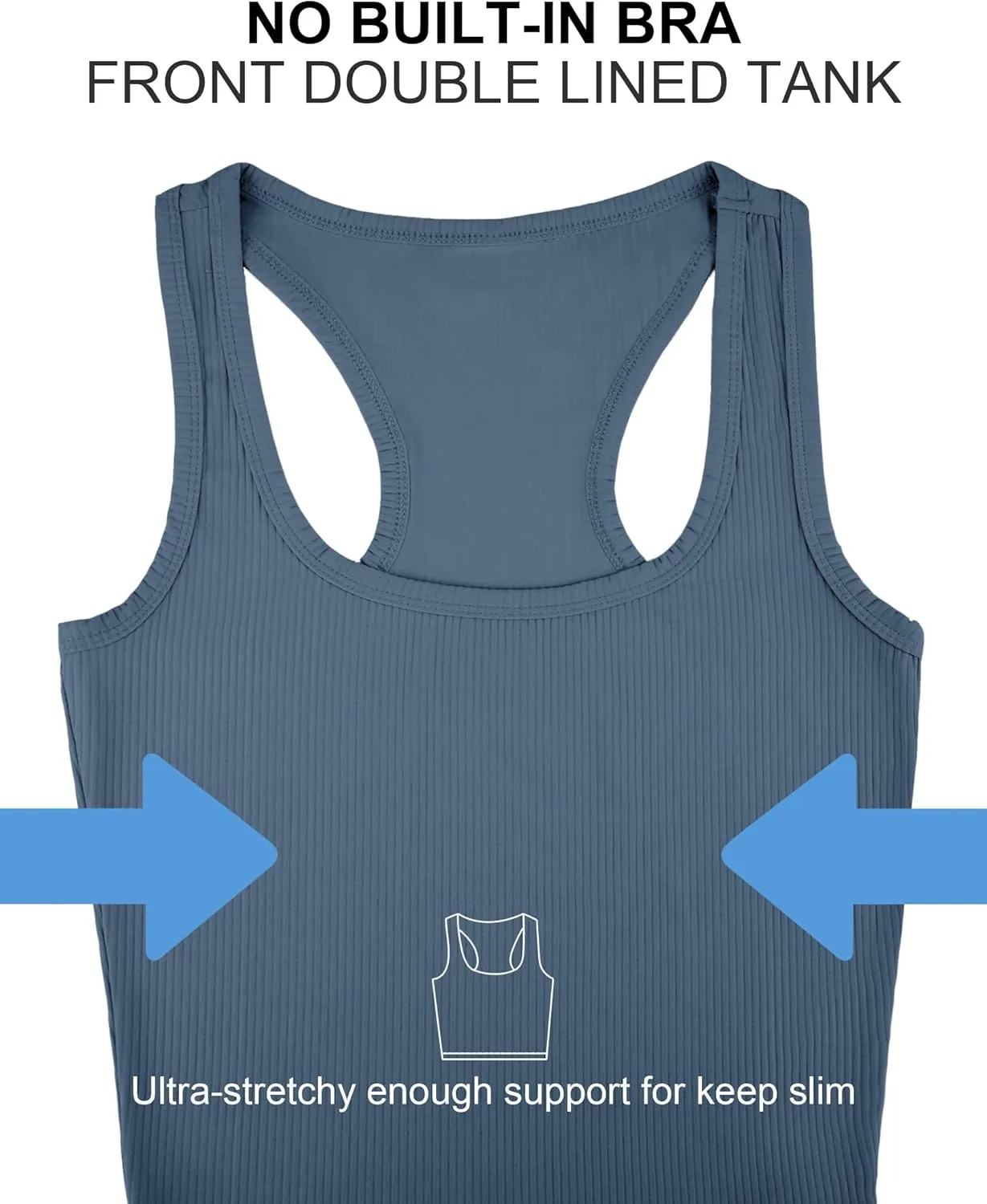 Sports Crop Tank Tops for Women Cropped Workout Tops Racerback Running Yoga Tanks Cotton Sleeveless Gym Shirts