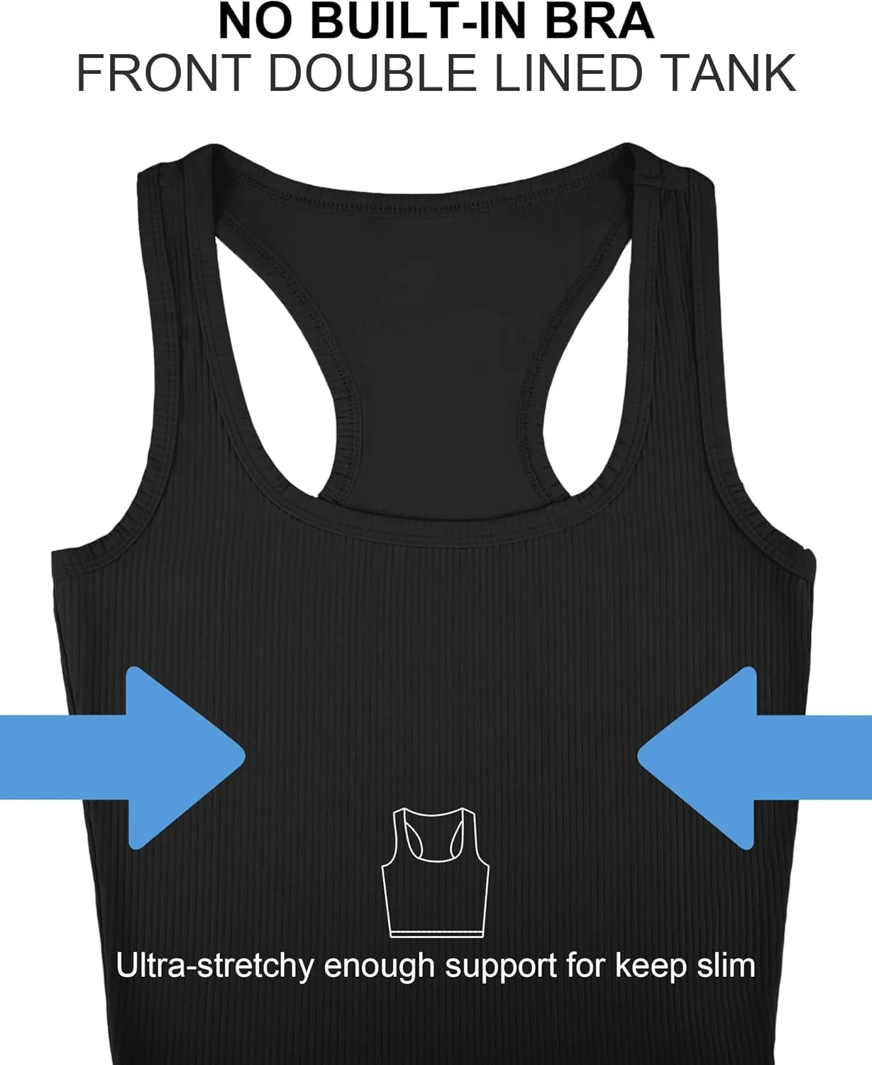 Sports Crop Tank Tops for Women Cropped Workout Tops Racerback Running Yoga Tanks Cotton Sleeveless Gym Shirts