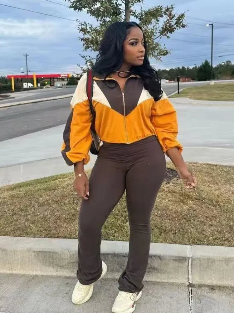 Sporty Two Piece Leggings Set