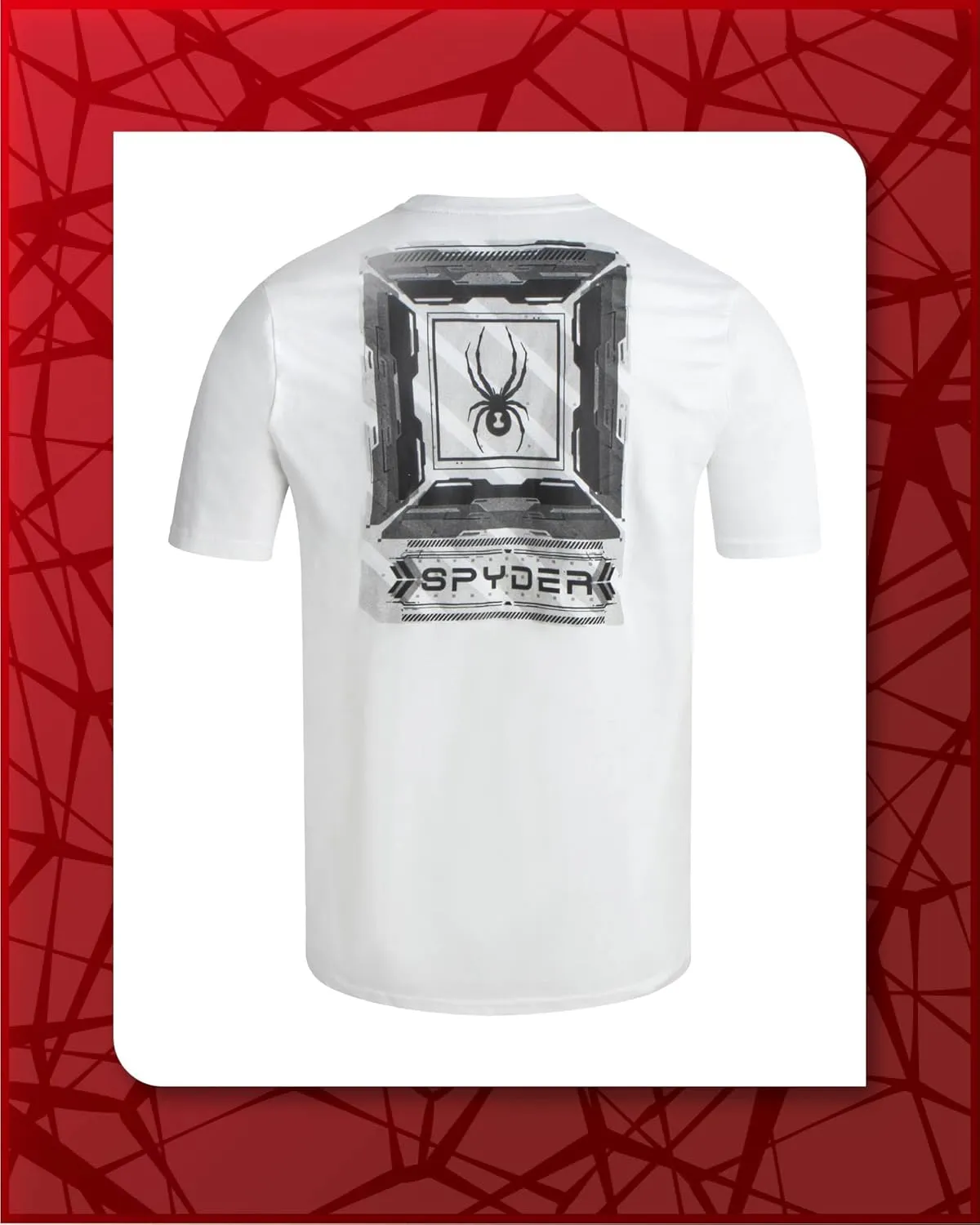 Spyder Mens Graphic T-Shirts - Soft Cotton Blend Classic Crewneck Short Sleeve Shirts for Men, Casual Shirts for Daily Wear