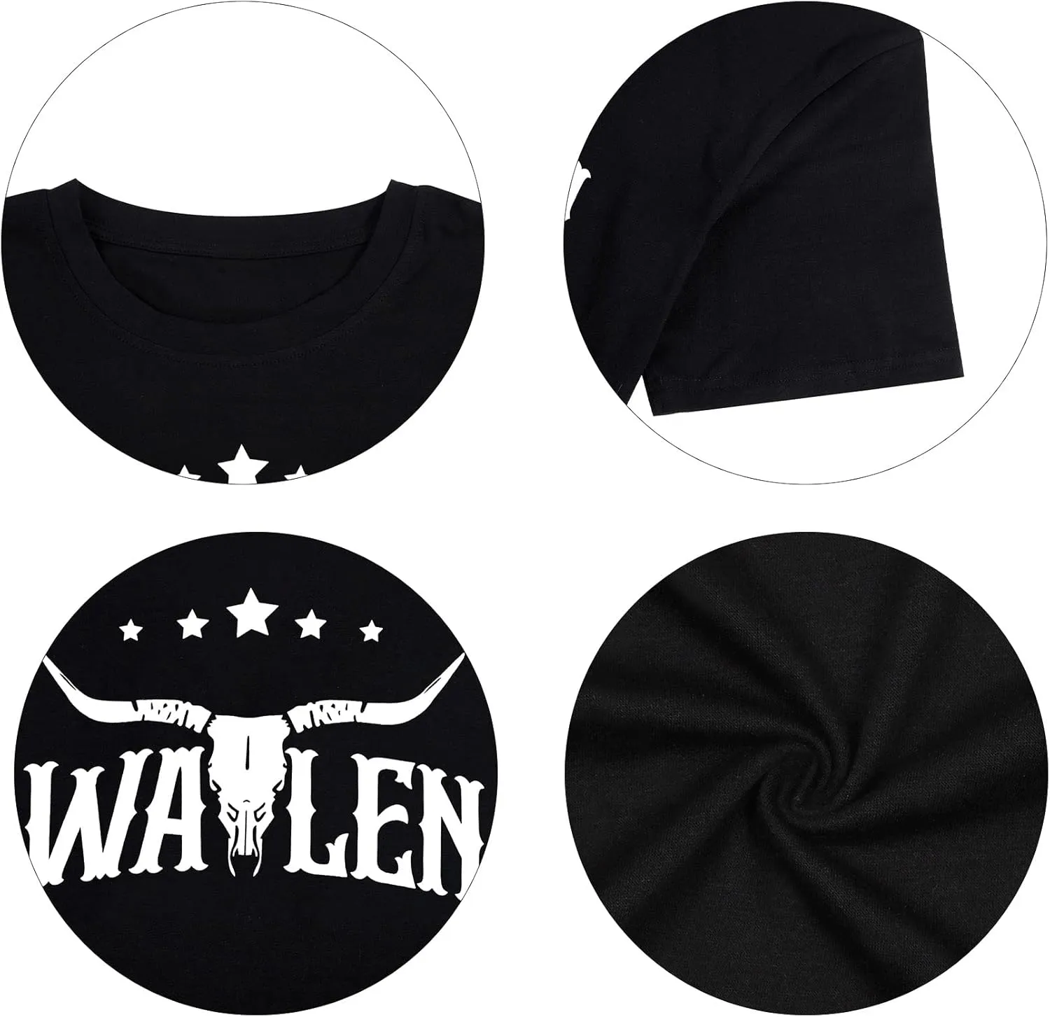Steer Skull Western Shirts for Women Nashville Outfits for Women Oversized Tees Country Music Tshirt