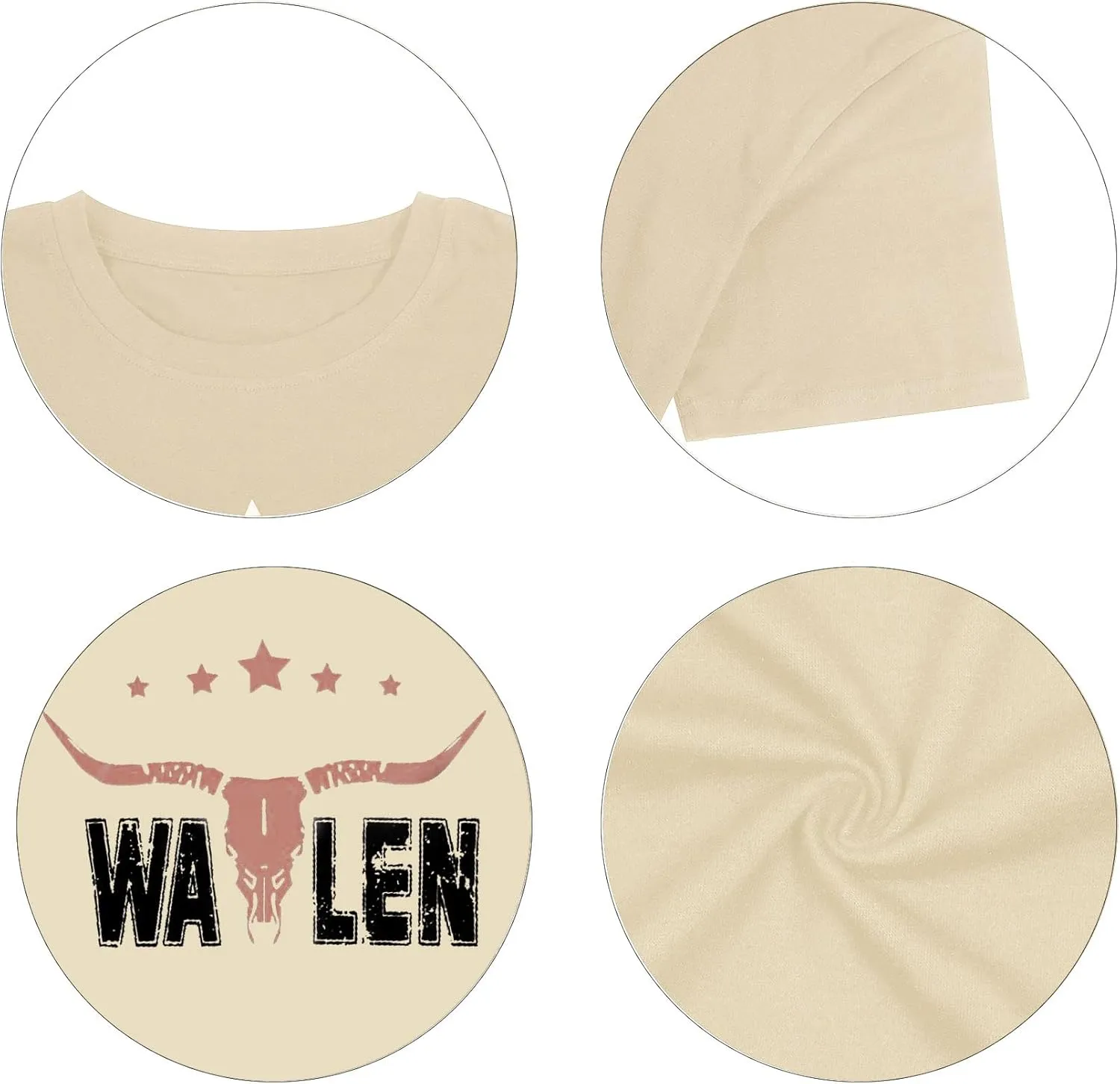 Steer Skull Western Shirts for Women Nashville Outfits for Women Oversized Tees Country Music Tshirt