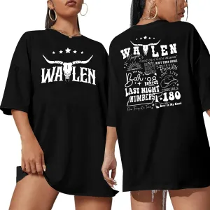 Steer Skull Western Shirts for Women Nashville Outfits for Women Oversized Tees Country Music Tshirt