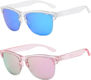 Suertree Fashion Sunglasses for Womens Men Trendy Vintage Y2K Sun Glasses Oversize Square Shades UV 400 Protection