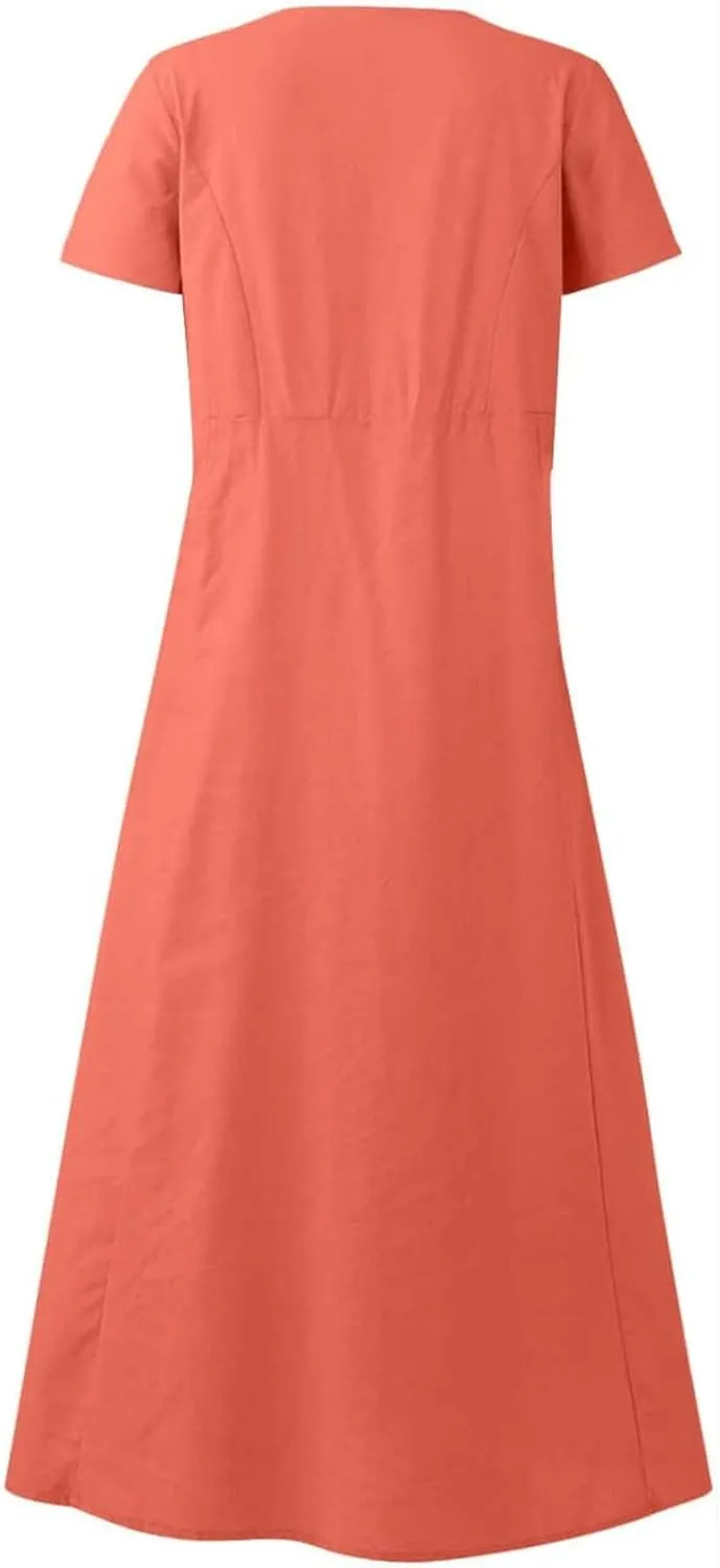 Summer Beach Dress Strapless Long Dresses for Women Long Summer Dress Shift Maxi Dress Flowy Loose Vacation Dress