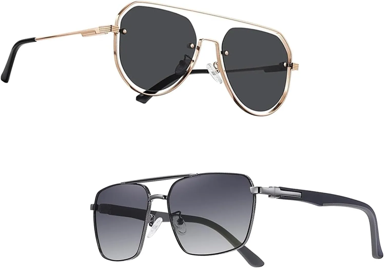 Sunglasses for Men Women Trendy Polarized Sunglasses UV400 Fashion SunGlasses Aviator Sunglasses for Driving Fishing