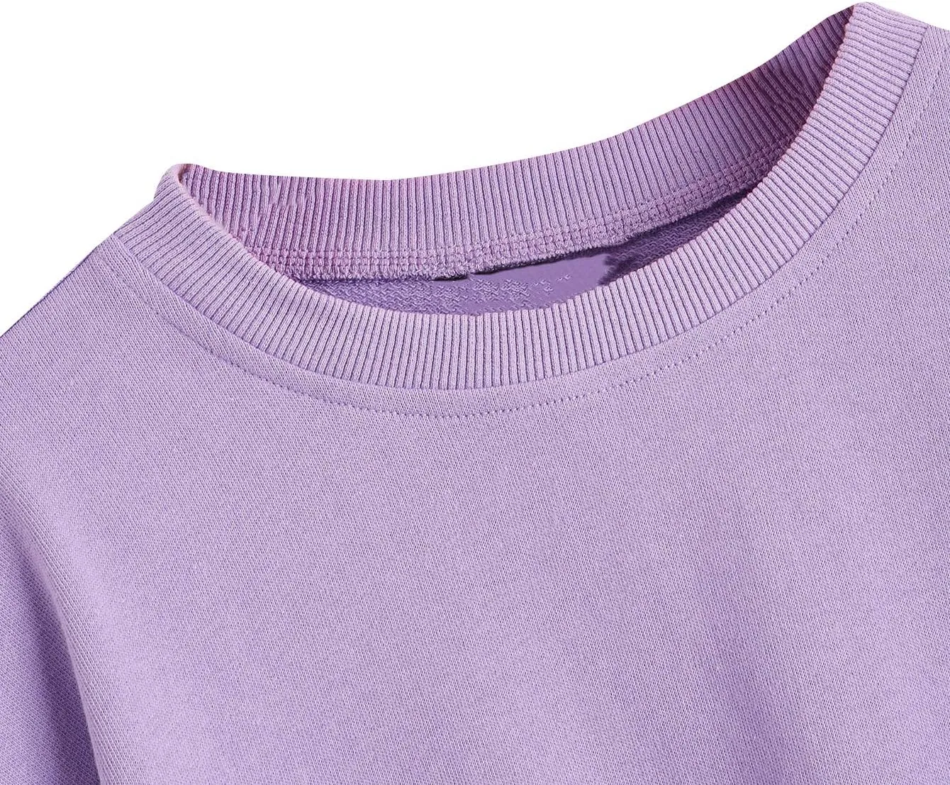 SweatyRocks Women's Casual Long Sleeve Raw Hem Pullover Crop Tops Sweatshirts