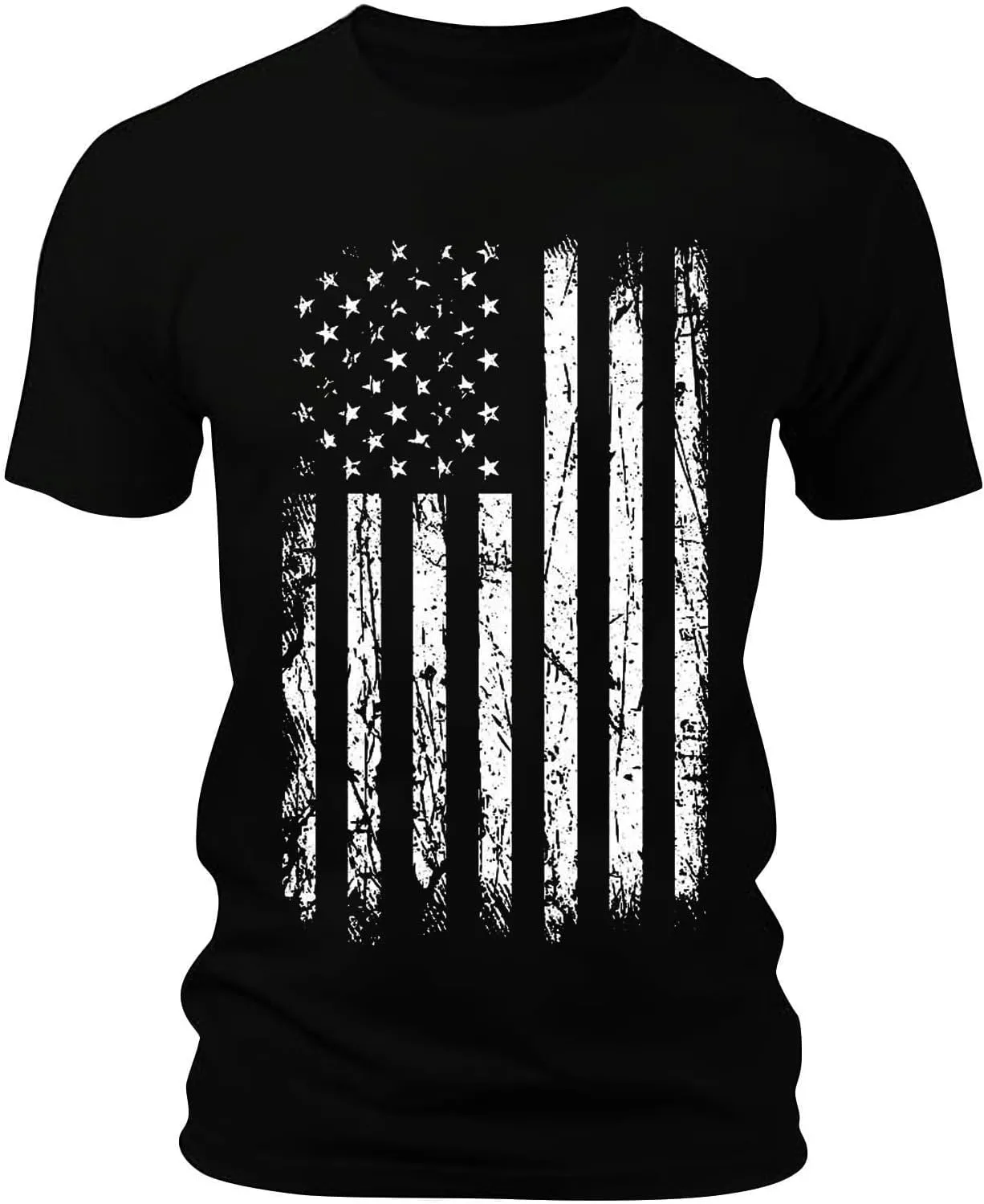 T Shirt Full-Cut Cotton Pocket Tee for Men Crewneck T-Shirt Shirts Pullover 4XL Black Mens Men's Heavy Taped