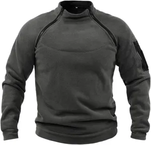 Tactical Combat Fleece Pullover Jacket Men's Military Athletic Sport Jumper Tops Army Windproof Pullover