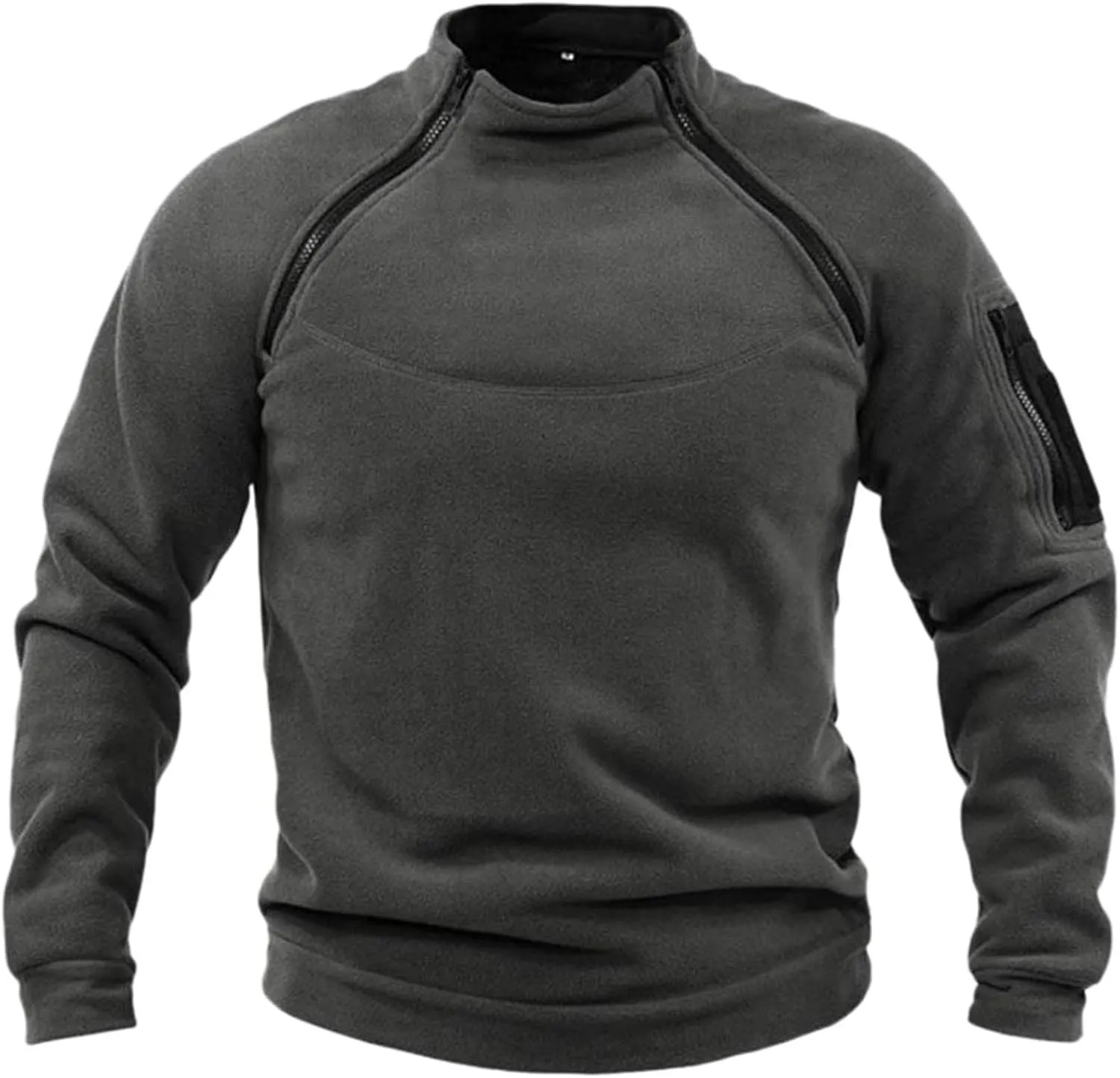 Tactical Combat Fleece Pullover Jacket Men's Military Athletic Sport Jumper Tops Army Windproof Pullover