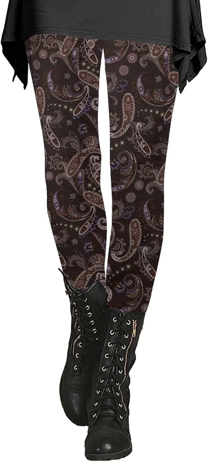 Tie Dye Leggings for Women Plus Size Womens Leopard Print Workout Leggings Snowflake Tights for Women