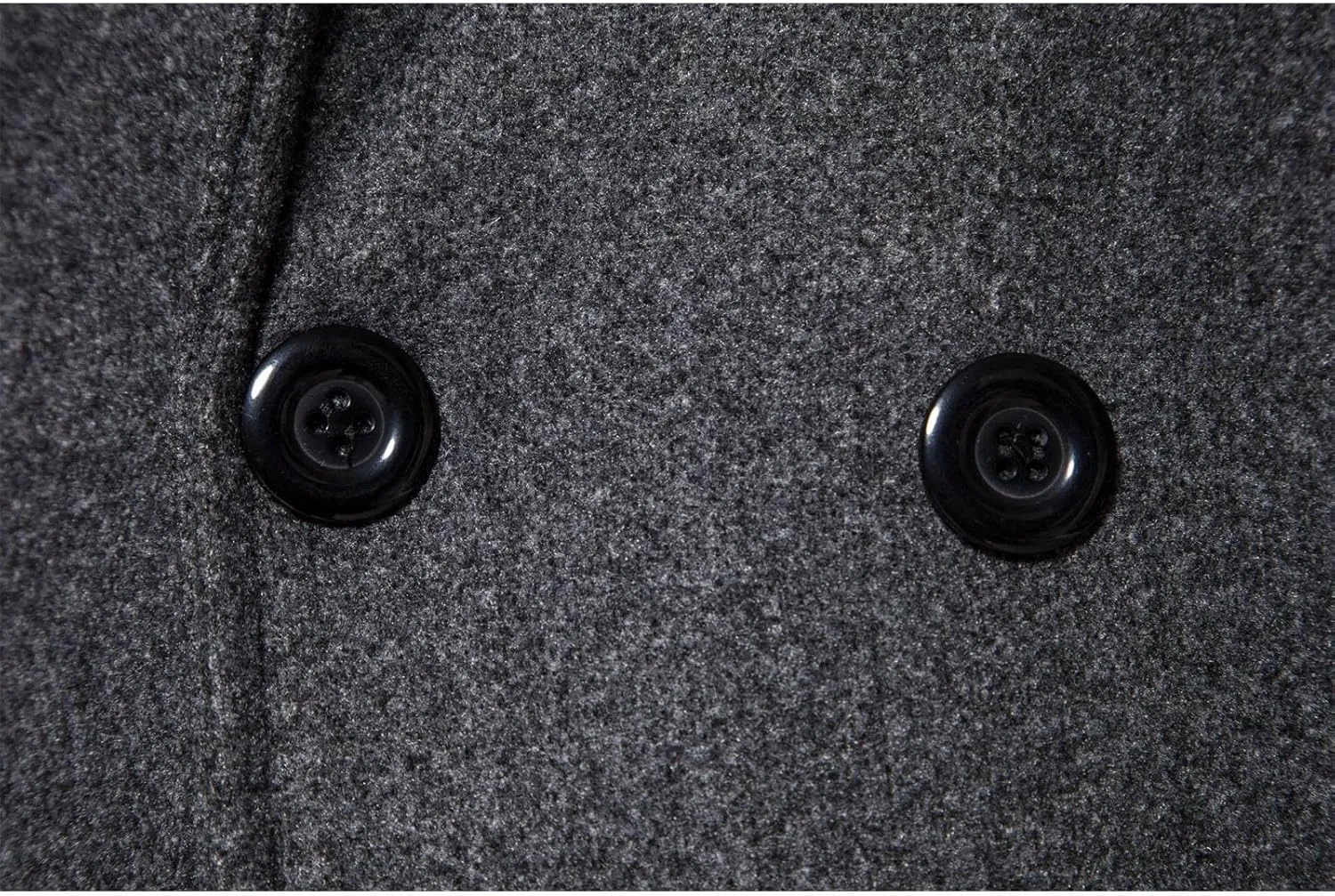Trench Coat for Men Winter Wool Blend Jacket Double Breasted Overcoat Long Top Coat Warm Pea Coat