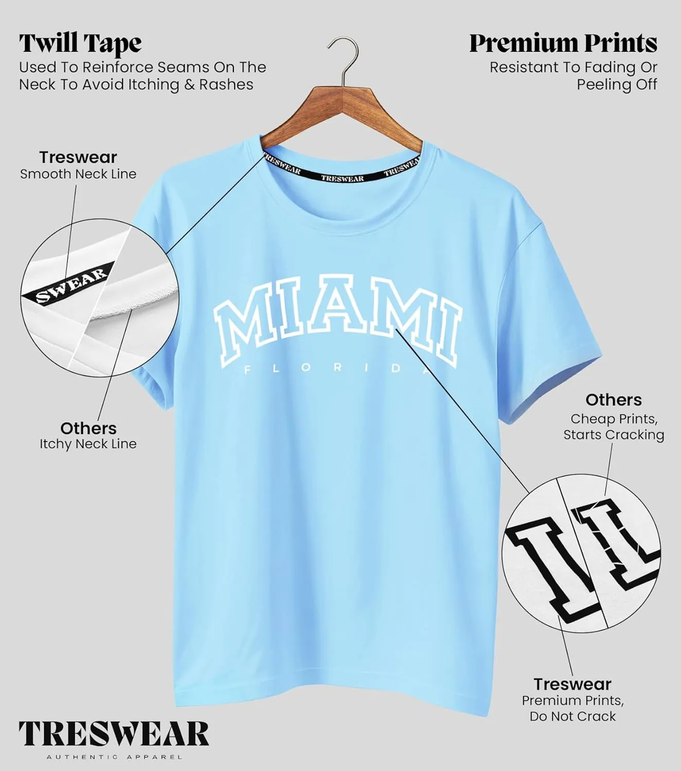 Treswear - Womens Oversized Graphic Tee Shirts - Loose Fit Crew Neck Short Sleeve Tops Summer Casual Blouse, Comfy Basic Tee