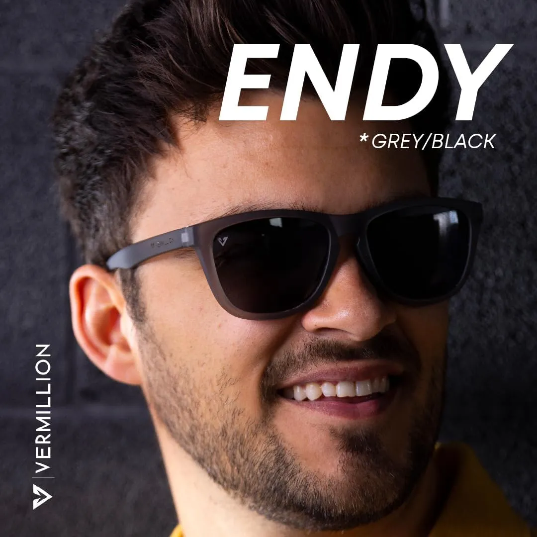 Vermillion Modern Luxury Men's Polarized Sunglasses Endy Functional Fashion Sunglasses UV Protection Lightweight Durable