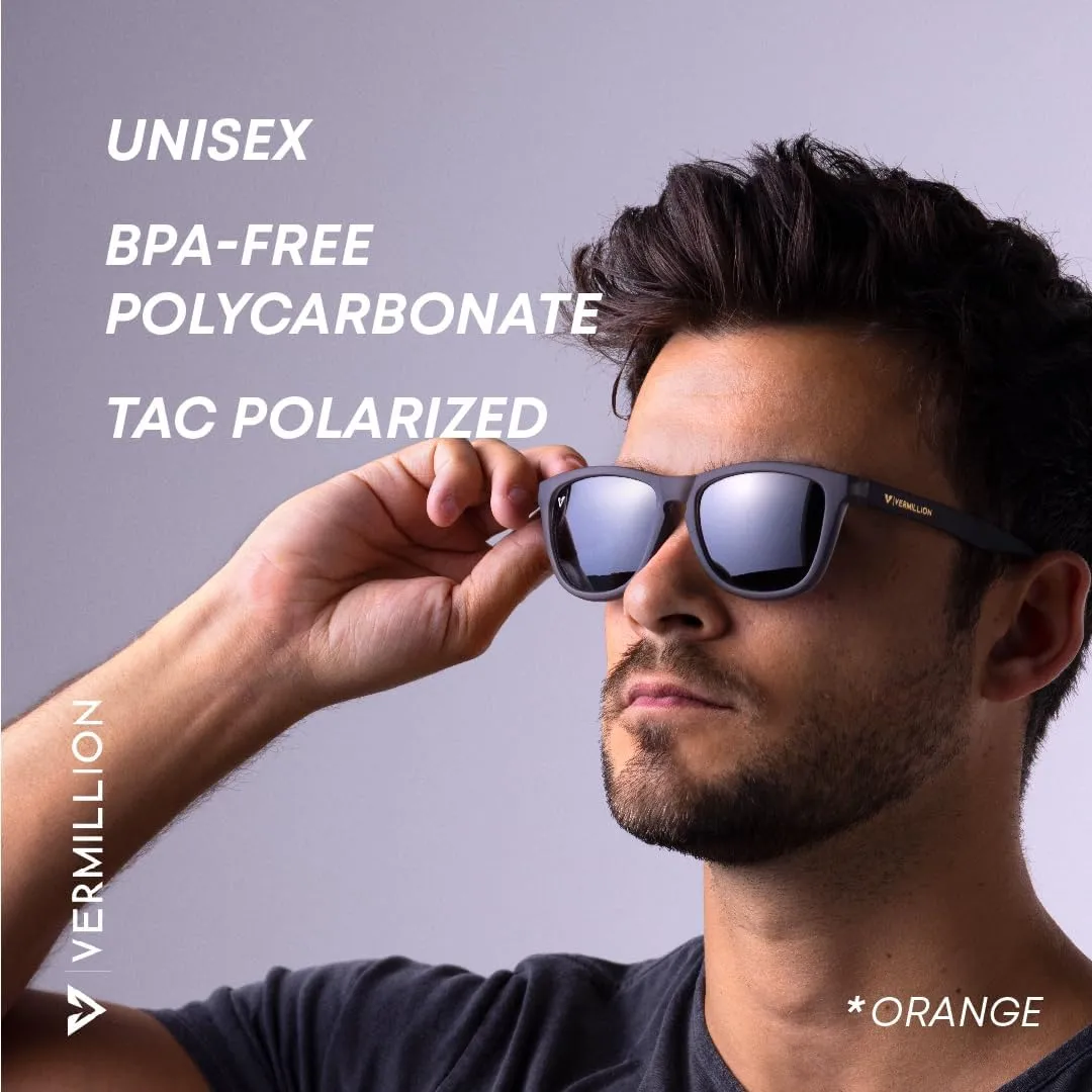 Vermillion Modern Luxury Men's Polarized Sunglasses Endy Functional Fashion Sunglasses UV Protection Lightweight Durable