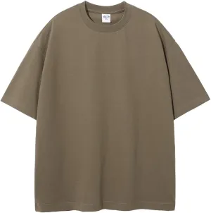 VFIVE UNFOUR 305G Loose 100% Cotton T-Shirts Solid Color Short Sleeve Tshirt Oversized Hip Hop Tops