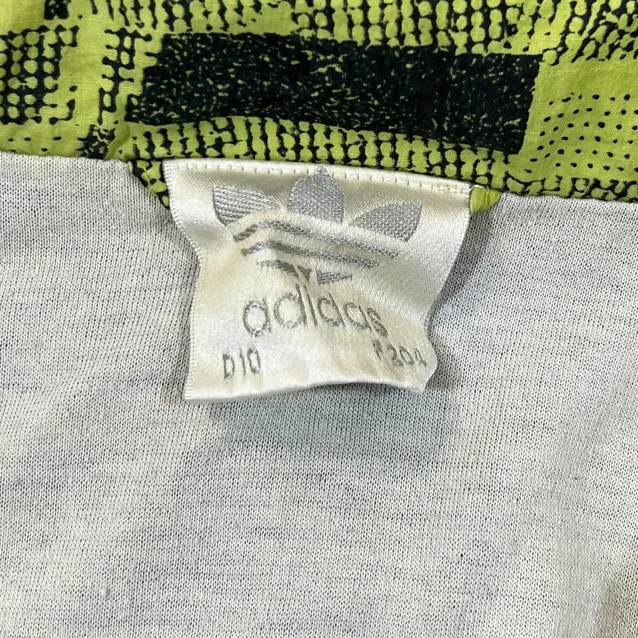 Vintage 90's ADIDAS Mini Trefoil Logo Crazy Pattern Colour Block Shell Windbreaker Tracksuit Jacket
