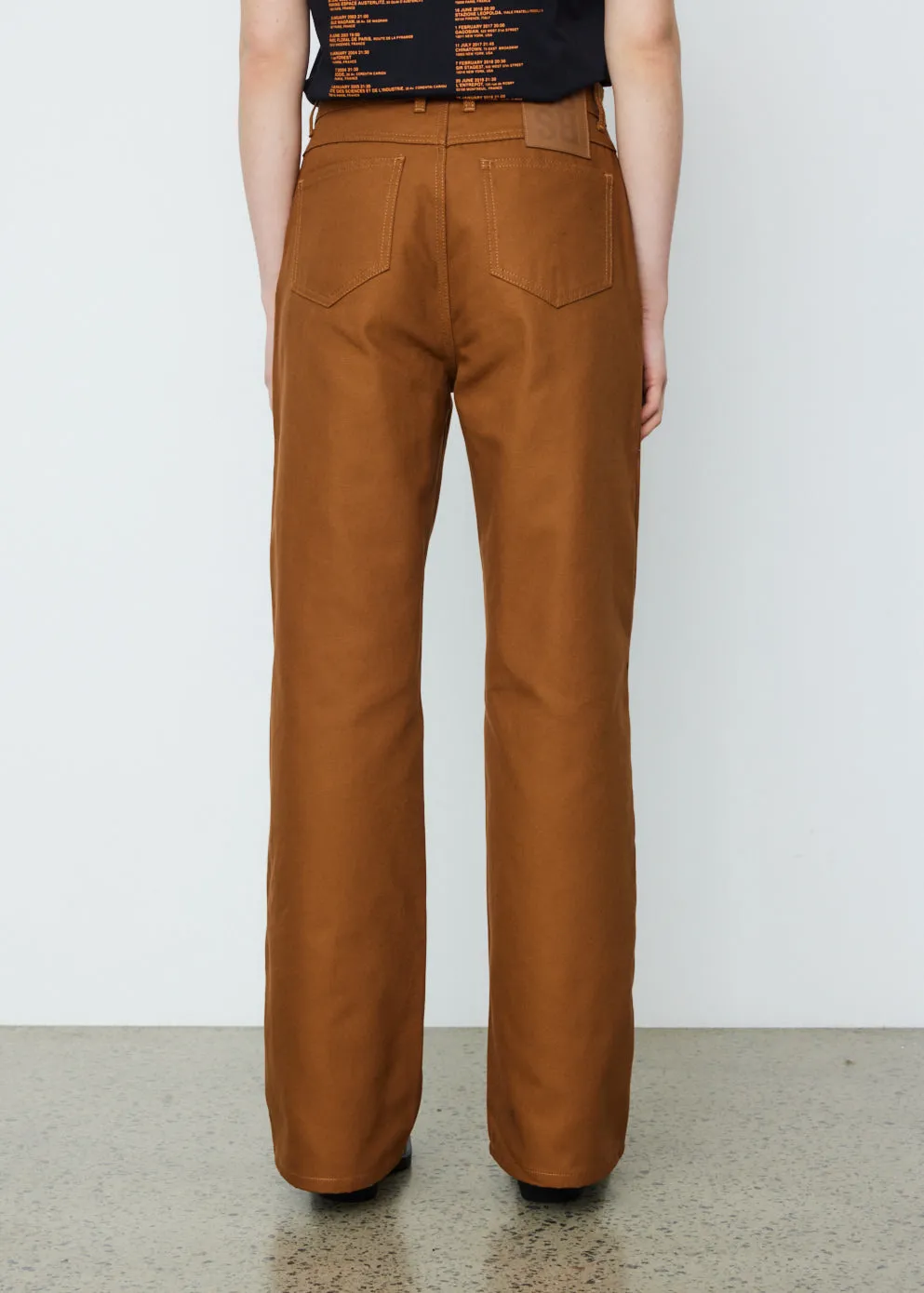 Wide Fit Denim Workwear Pants