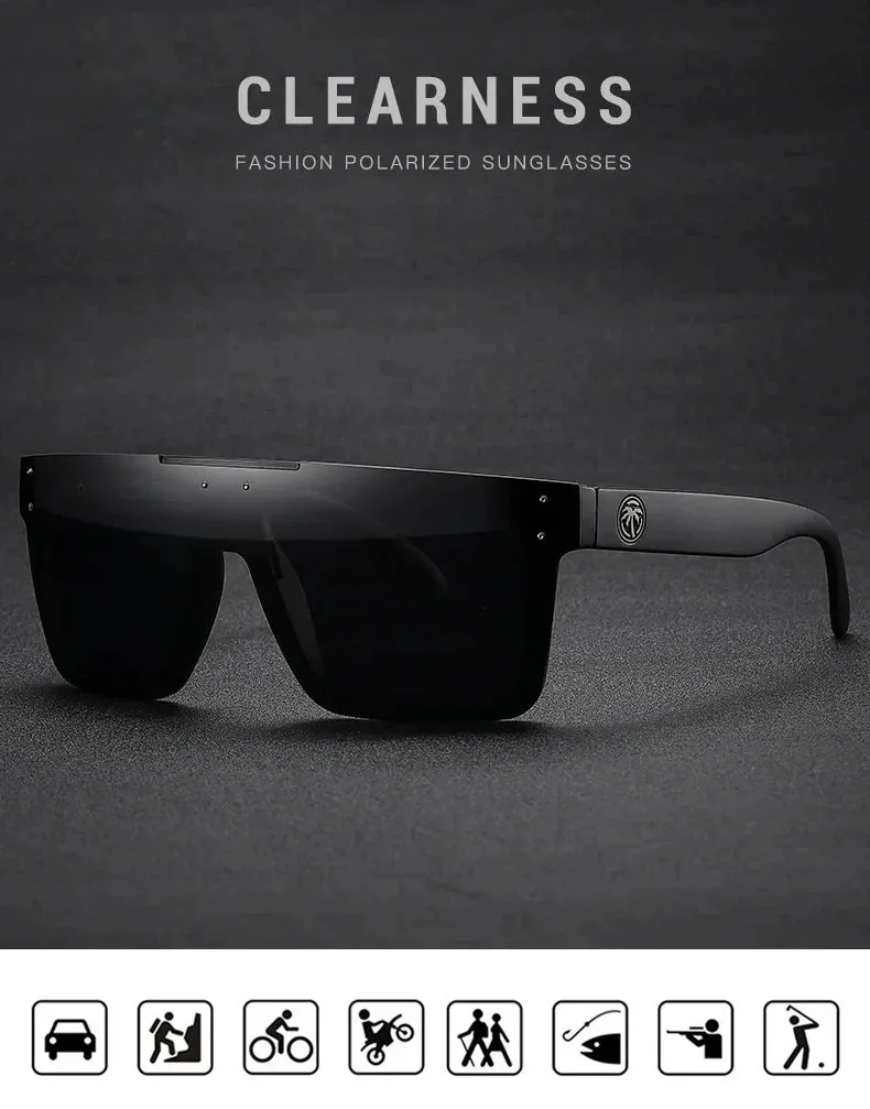 Wide oversized big frame square heatwave glasses