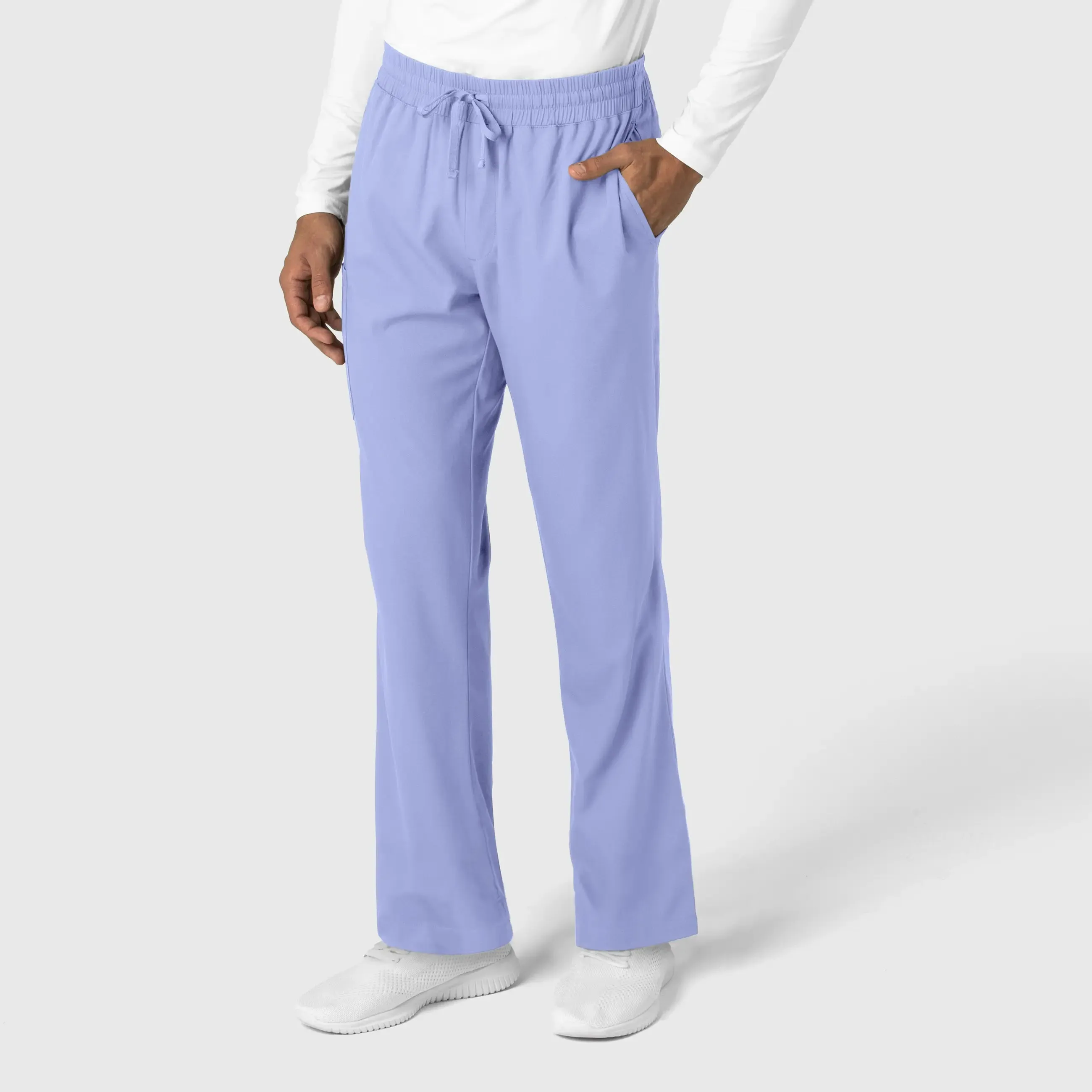 Wink Men's Straight Leg Scrub Pant - Ceil Blue