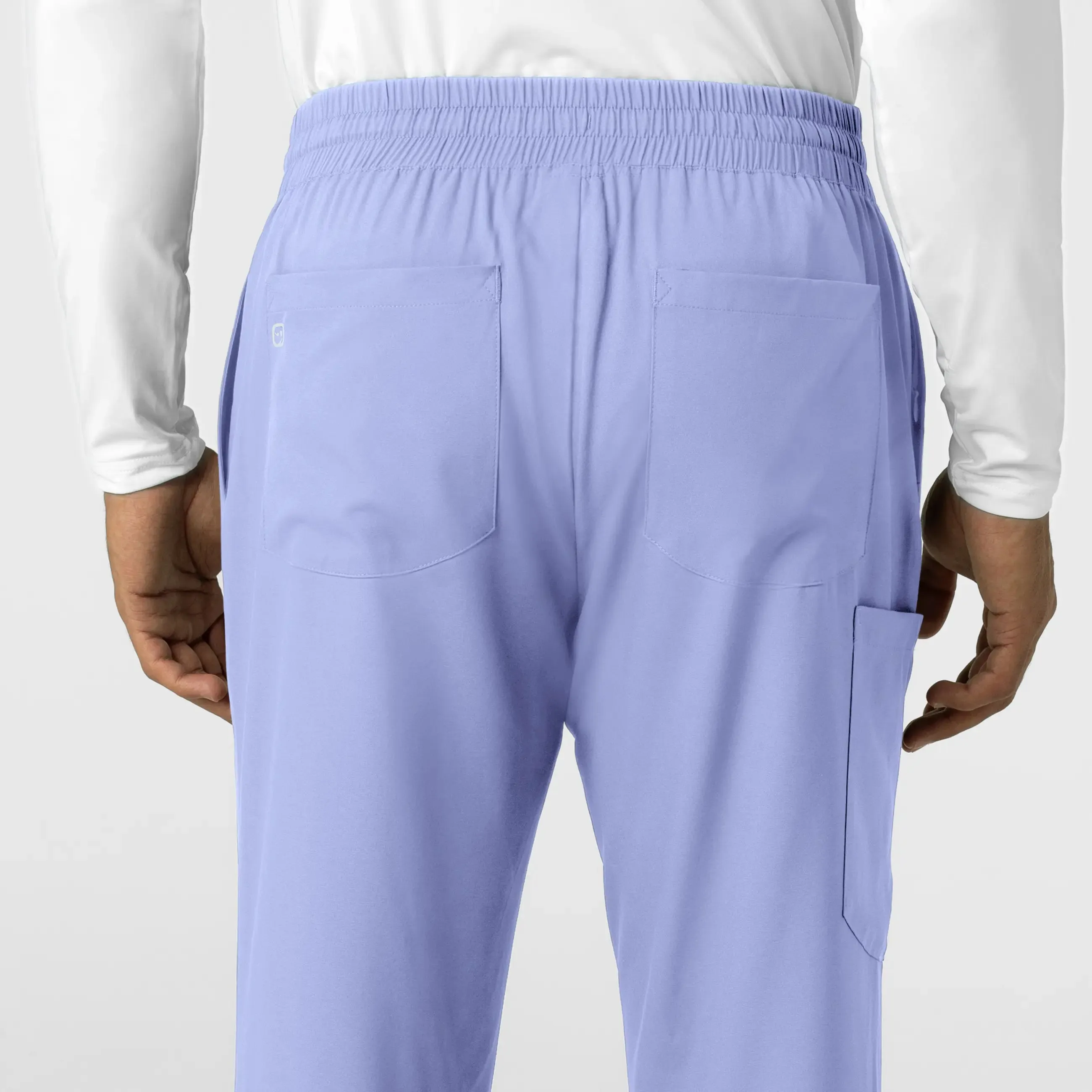 Wink Men's Straight Leg Scrub Pant - Ceil Blue