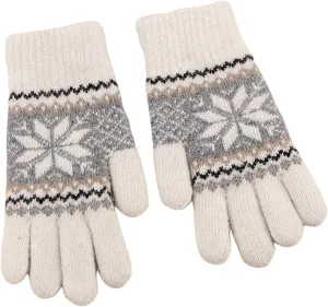 Winter Gloves For Women Cold Weather Gloves Mittens Snow Gloves Fleece Thick Double-Layer Warm Gear Knit Gloves