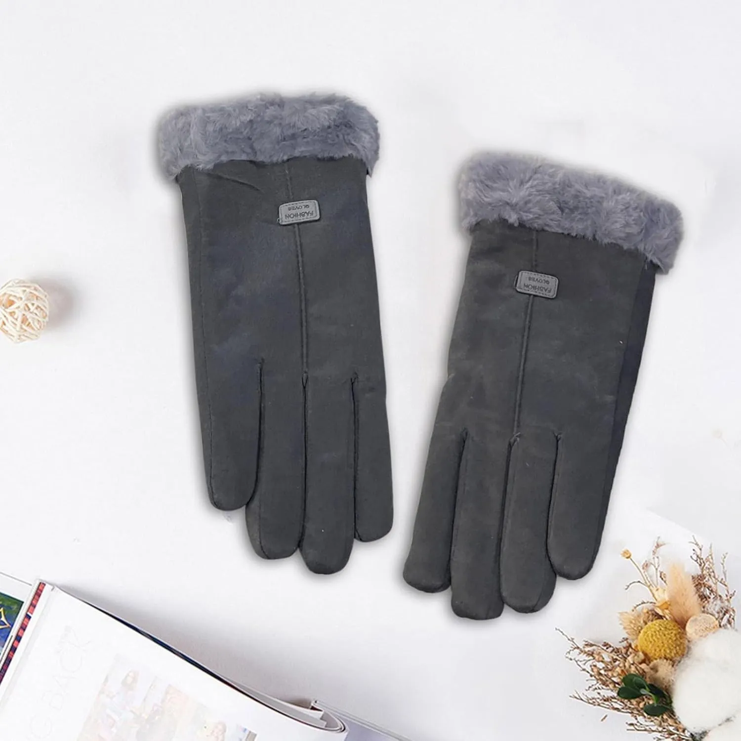 Winter Gloves for Women Touchscreen Elastic Thermal Lined Warm Gloves for Cold weather Cute Gloves for Women