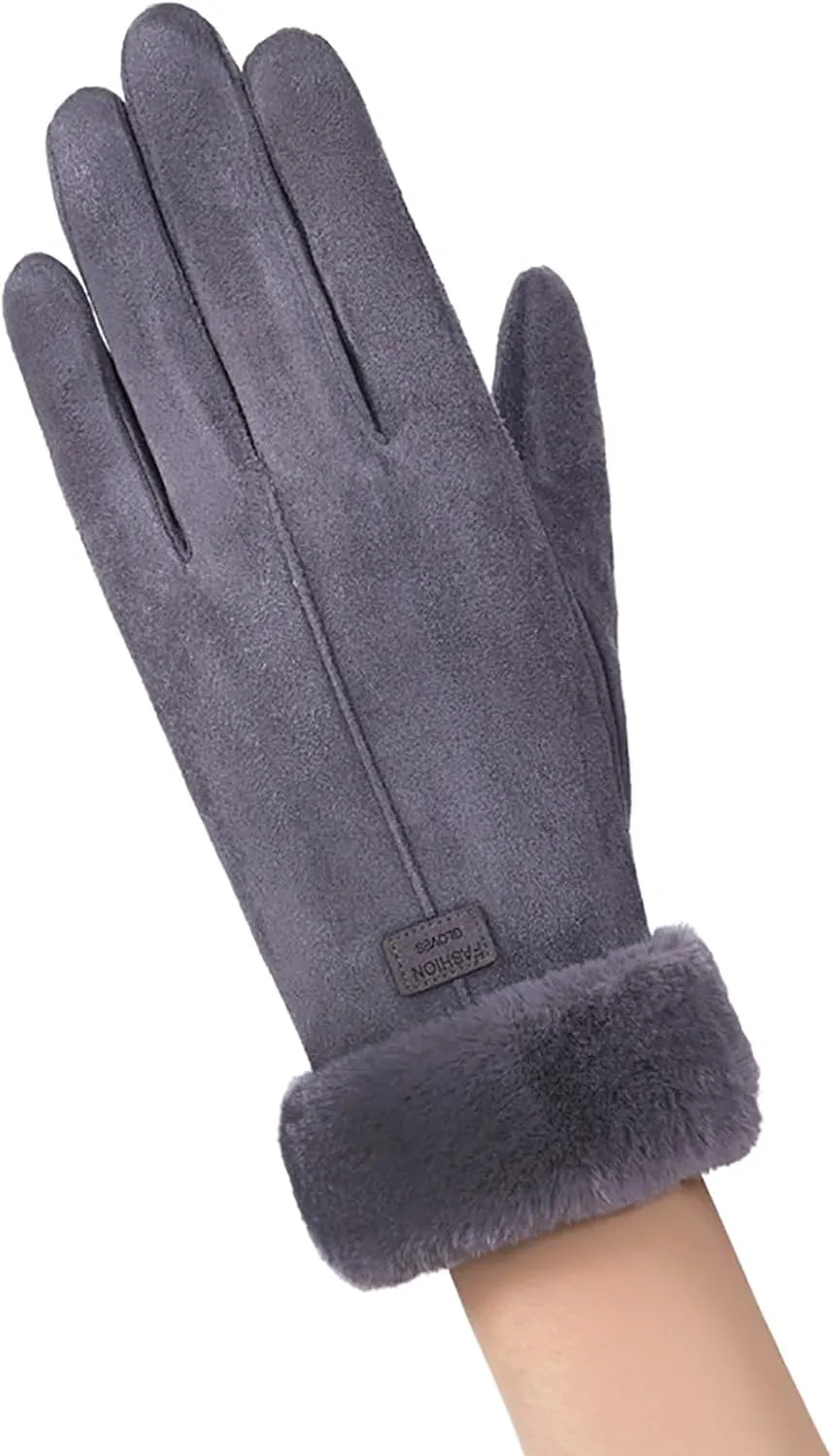 Winter Gloves for Women Touchscreen Elastic Thermal Lined Warm Gloves for Cold weather Cute Gloves for Women