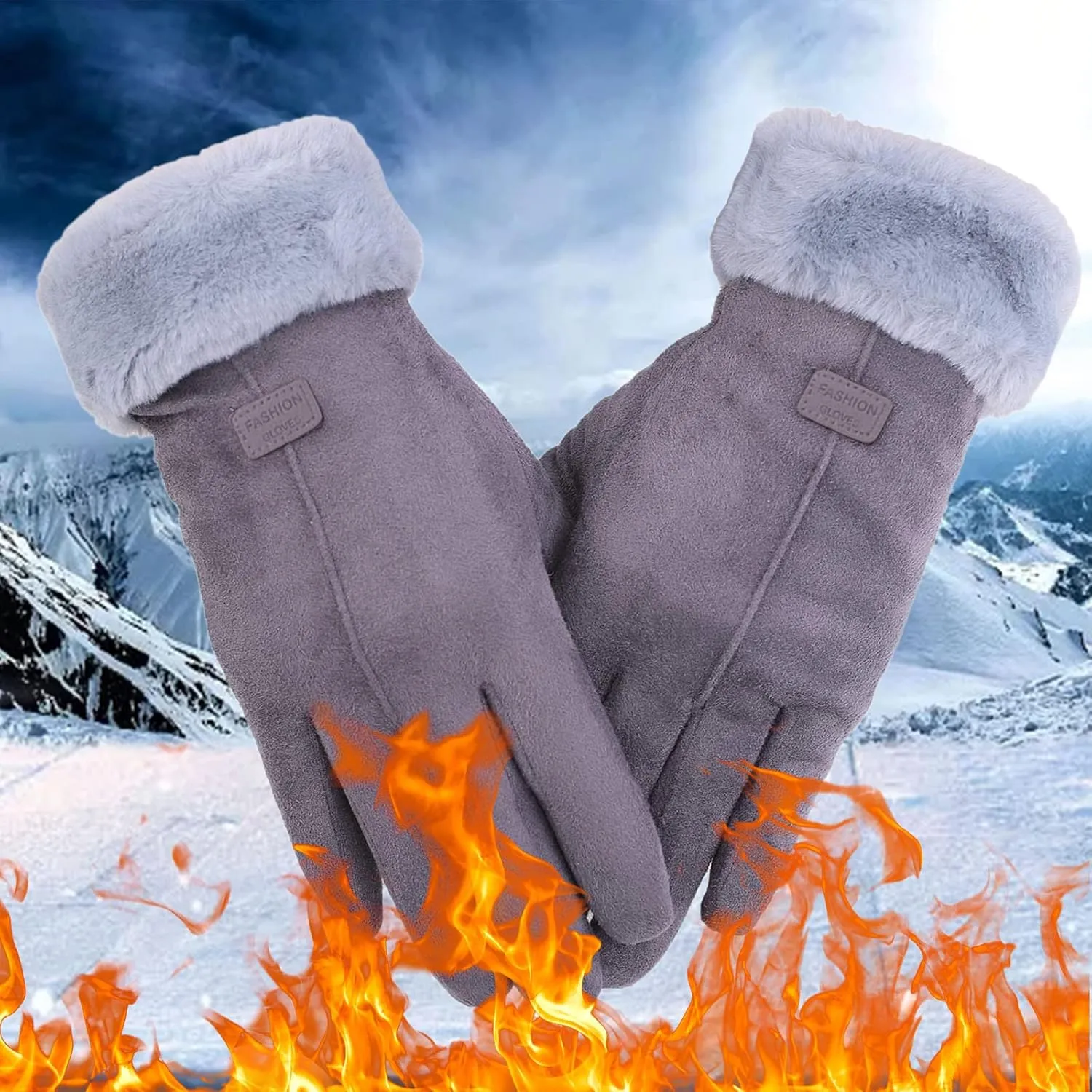 Winter Gloves for Women Touchscreen Gloves Warm Fleece Lined Gloves Warm Gloves for Women Mittens for Women