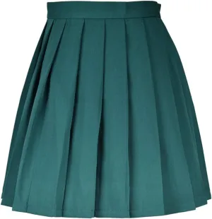 Women High-Waisted Pleated Mini Skirts Girls Skater Tennis School Skirt