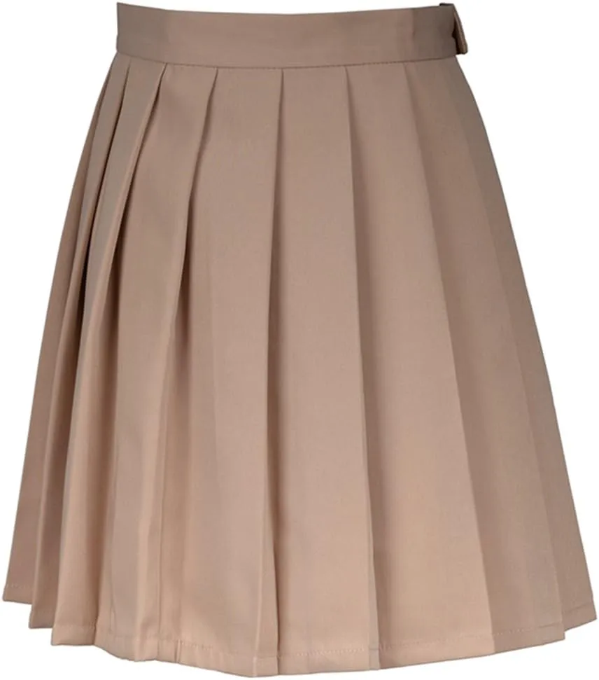 Women High-Waisted Pleated Mini Skirts Girls Skater Tennis School Skirt