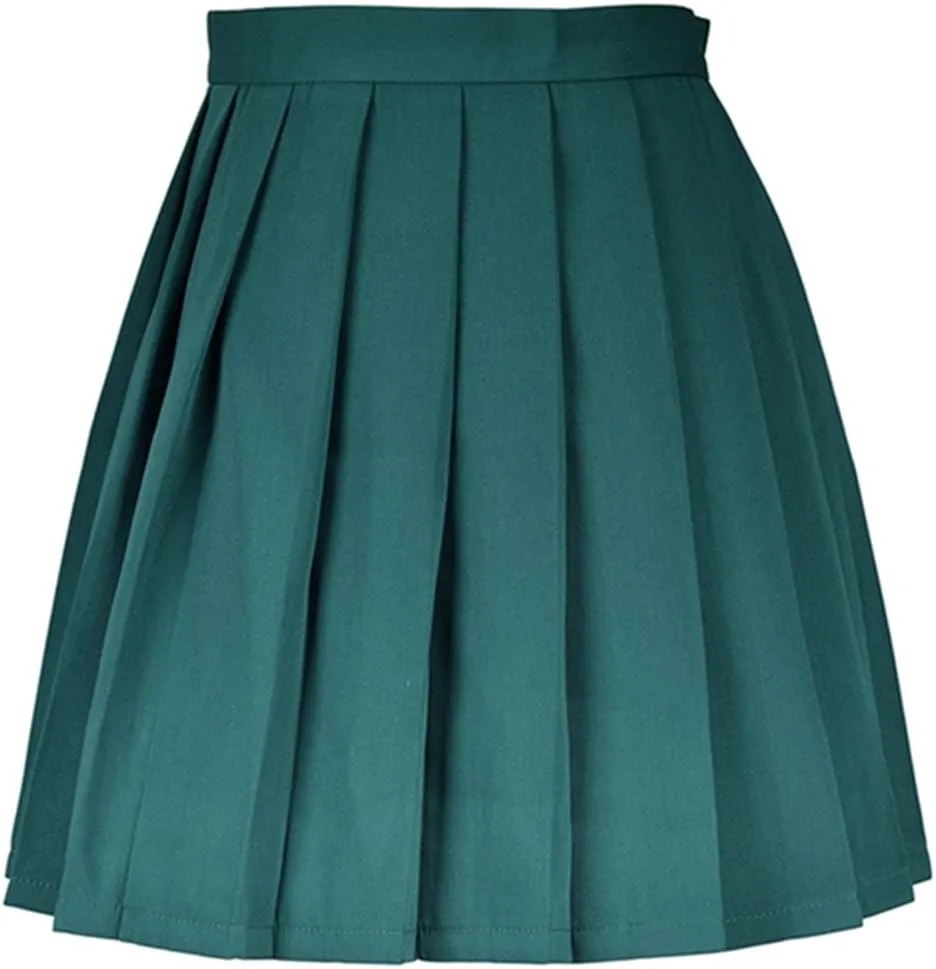 Women High-Waisted Pleated Mini Skirts School Tennis Skirt